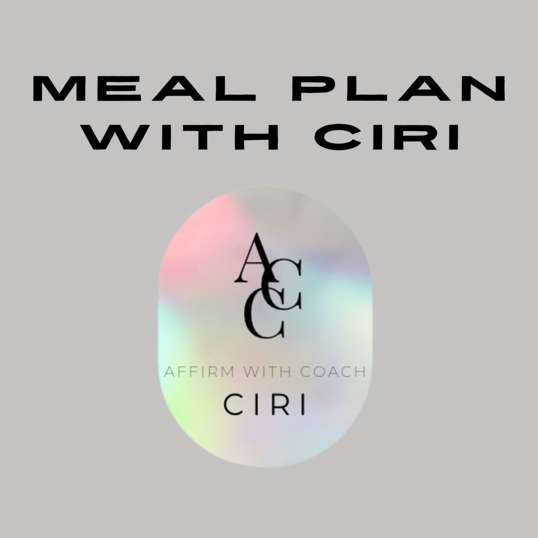 Meal Plan With Ciri